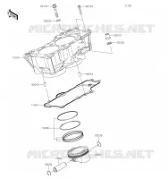 CYLINDRE/PISTON pour Kawasaki VULCAN S CAFE