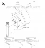 GARDE BOUE AVANT pour Kawasaki VULCAN S CAFE