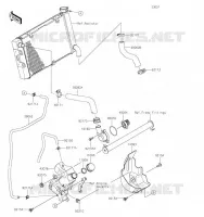TUYAU D'EAU pour Kawasaki VULCAN S CAFE