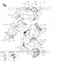 CARENAGE INFERIEUR pour Kawasaki Z300