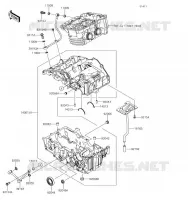 CARTER MOTEUR(S) pour Kawasaki Z300