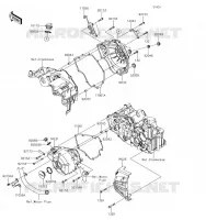 COUVERCLES MOTEUR pour Kawasaki Z300