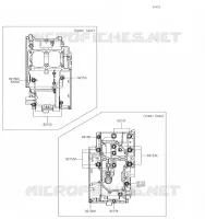 Crankcase Bolt Pattern ( EX300AEA99329) pour Kawasaki Z300