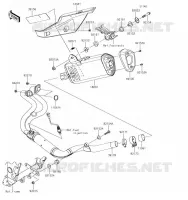 &Eacute;CHAPPEMENT pour Kawasaki Z300