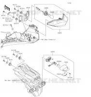 FEUX ARRI&Egrave;RE(S) pour Kawasaki Z300