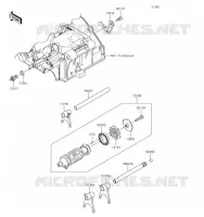 FOURCHETTE/BARRILLET DE SELECTION pour Kawasaki Z300
