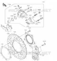 FREIN AVANT pour Kawasaki Z300