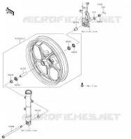 MOYEU AVANT pour Kawasaki Z300