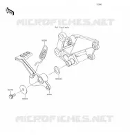 PEDALE DE FREIN pour Kawasaki Z300