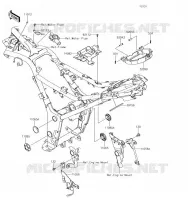 PIECE DE CADRE (COUVERTURE) pour Kawasaki Z300
