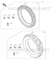 PNEUS pour Kawasaki Z300