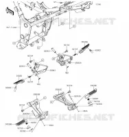 REPOSE PIED pour Kawasaki Z300