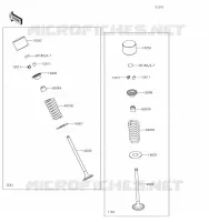 SOUPAPE pour Kawasaki Z300