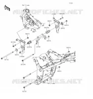 SUPPORT MOTEUR pour Kawasaki Z300