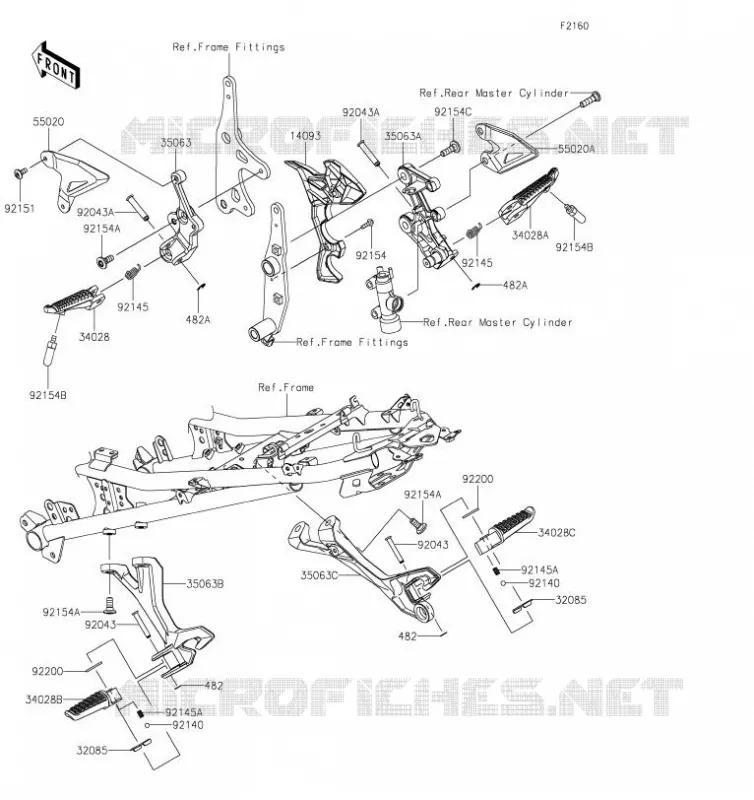REPOSE PIED Kawasaki Motorcycle 400 2019 NINJA 400  EX400GKFA