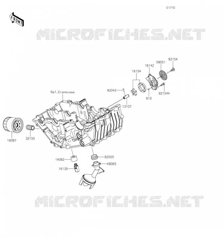 POMPE A HUILE Kawasaki Motorcycle 400 2019 NINJA 400  EX400GKFB