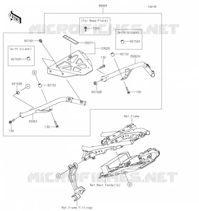 ACCESSOIRE (SUPPORT TOP CASE) Kawasaki MOTOS 650 2019 NINJA 650  EX650KKFA