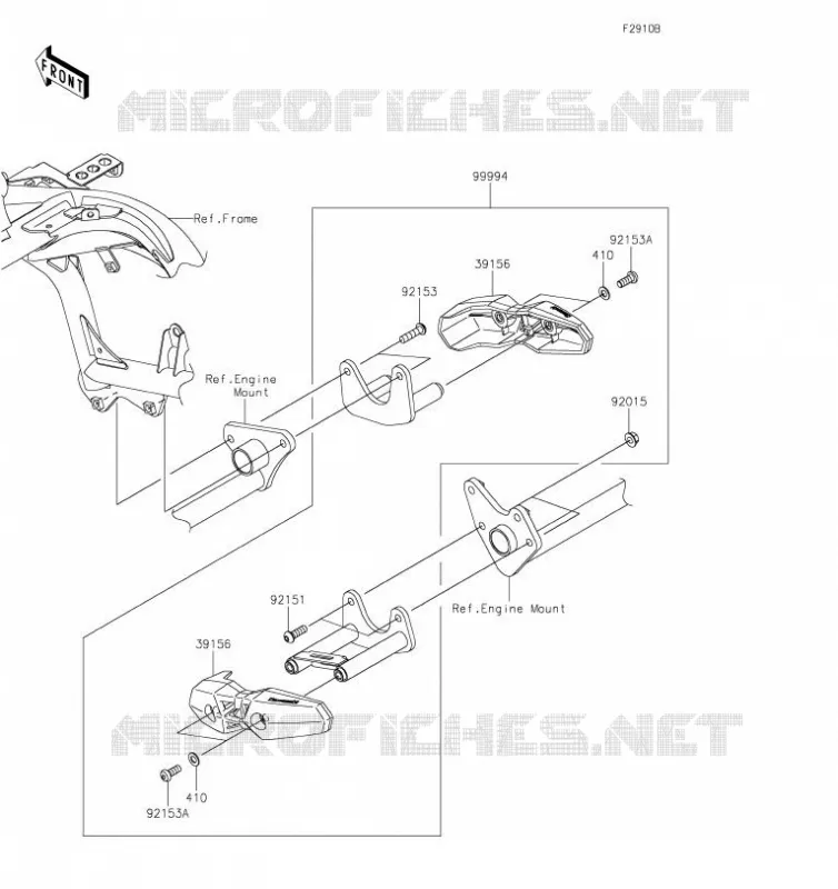 ACCESSOIRE (PROTECTION MOTEUR) Kawasaki MOTOS 650 2019 VERSYS 650  KLE650FKF