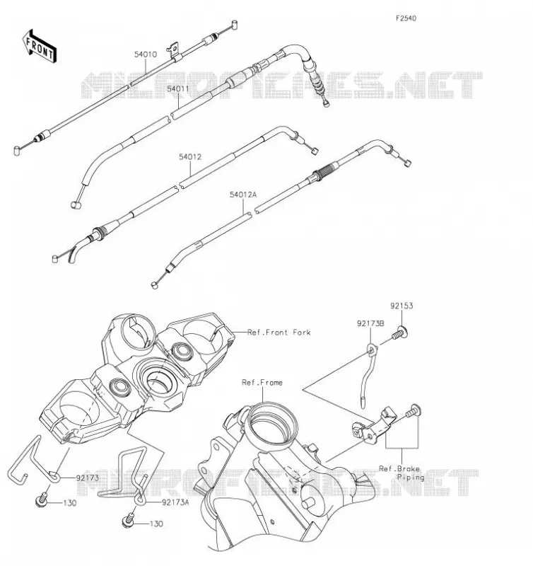 CABLES Kawasaki MOTOS 650 2019 VERSYS 650  KLE650FKFA