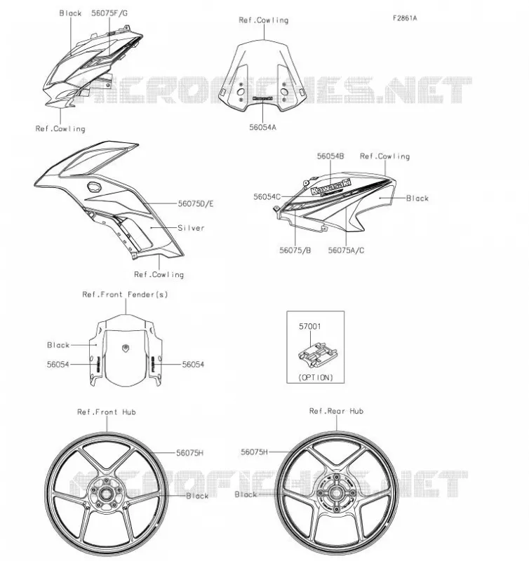Decals(Black)(FKF) Kawasaki MOTOS 650 2019 VERSYS 650  KLE650FKFA
