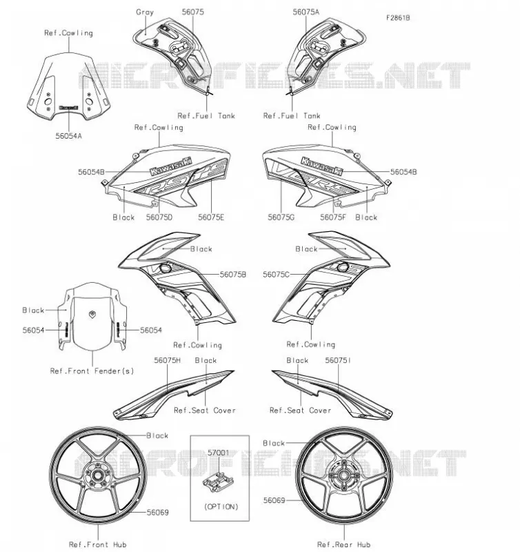 Decals(Gray)(FKFA) Kawasaki MOTOS 650 2019 VERSYS 650  KLE650FKFA
