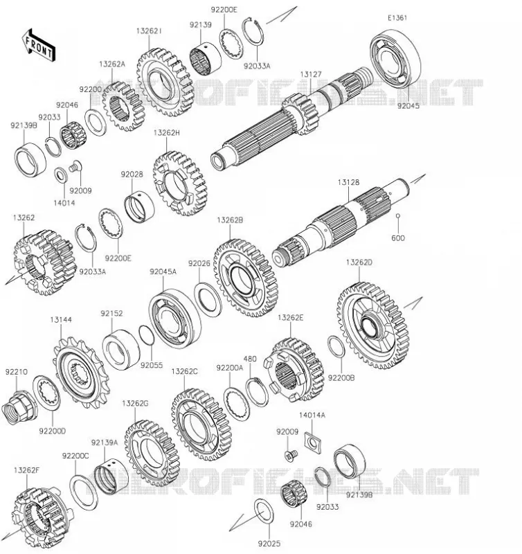 TRANSMISSION Kawasaki MOTOS 650 2019 VERSYS 650  KLE650FKFA
