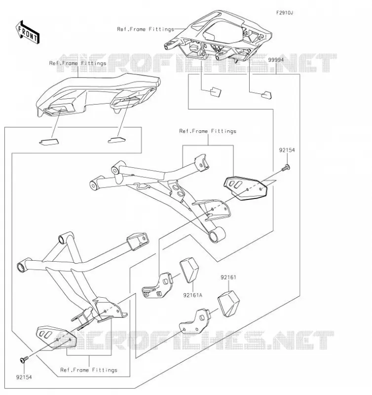 Accessory(Bag Fitting Kit) Kawasaki MOTOS 1000 2019 VERSYS 1000  KLZ1000CKF