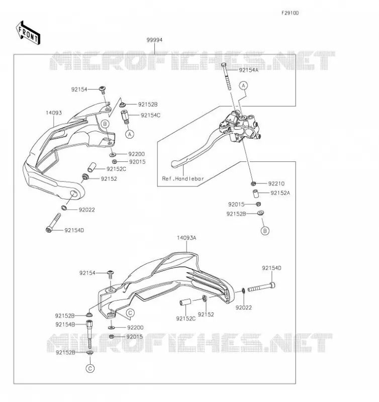 Accessory(Hand Cover) Kawasaki MOTOS 1000 2019 VERSYS 1000  KLZ1000CKF