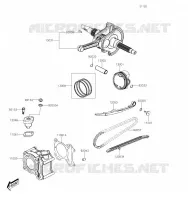 CYLINDRE/PISTON pour Kawasaki J125