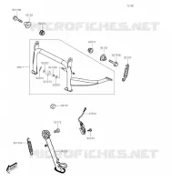 BEQUILLES pour Kawasaki J300
