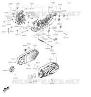 CARTER MOTEUR(S) pour Kawasaki J300