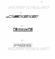 Decals(Green)(CKF) pour Kawasaki J300