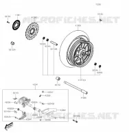 MOYEU AVANT pour Kawasaki J300