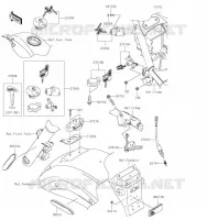 CONTACTEUR SERRURE/R&Eacute;FLECTEUR pour Kawasaki VULCAN 900 CUSTOM