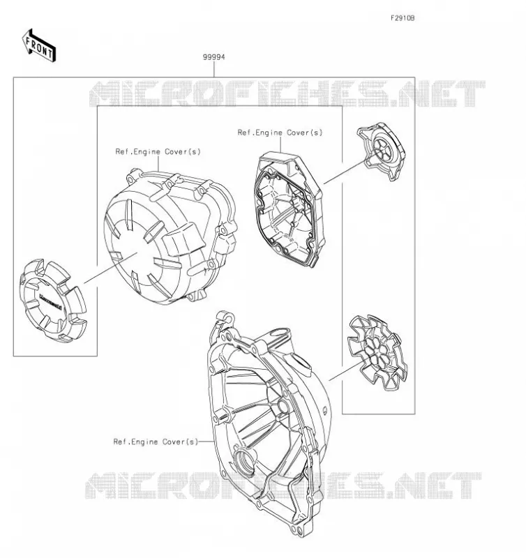 Accessory(Engine Cover Ring) Kawasaki MOTOS 900 2019 Z900  ZR900BKF