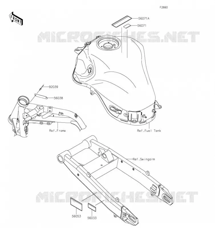 LABEL Kawasaki MOTOS 900 2019 Z900  ZR900BKF