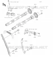 ARBRE A CAME/TENDEUR pour Kawasaki Z900
