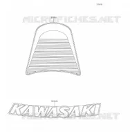 ACCESSOIRE(DECALS) pour Kawasaki Z900RS CAFE
