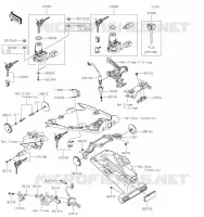 CONTACTEUR SERRURE/R&Eacute;FLECTEUR pour Kawasaki Z900RS CAFE