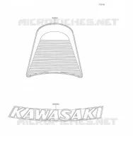 ACCESSOIRE(DECALS) pour Kawasaki Z900RS CAFE