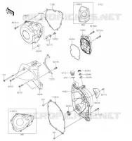 COUVERCLES MOTEUR pour Kawasaki Z900RS CAFE