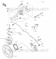 FREIN ARRIERE pour Kawasaki Z900RS CAFE
