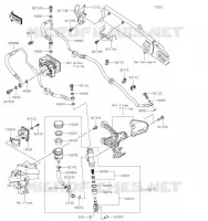 MAITRE CYLINDRE ARRI&Egrave;RE pour Kawasaki Z900RS CAFE