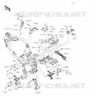 PIECE DE CADRE (COUVERTURE) pour Kawasaki Z900RS CAFE