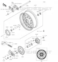 ROUE ARRI&Egrave;RE/CHAINE pour Kawasaki Z900RS CAFE