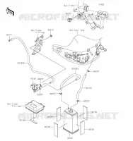 SYSTEME D'EVAPORATION CARBURANT(CA) pour Kawasaki Z900RS CAFE