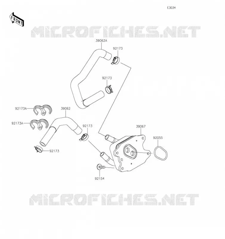 RADIATEUR D'HUILE Kawasaki MOTOS 1000 2019 NINJA H2 SX SE  ZX1002BKF