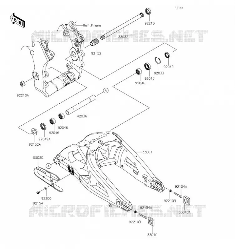 BRAS OSCILLANT Kawasaki MOTOS 1000 2019 NINJA ZX-10R  ZX1002EKF