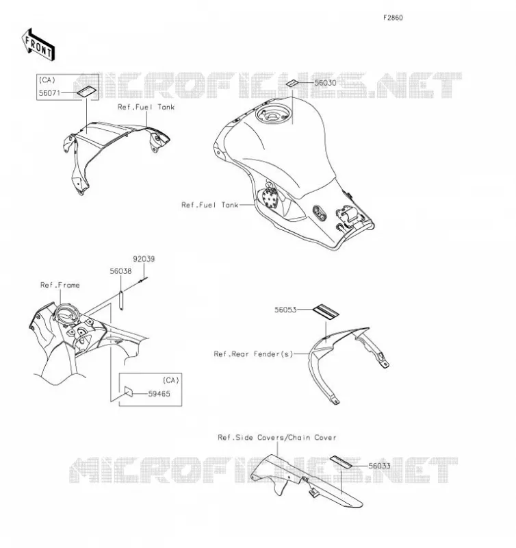 LABEL Kawasaki MOTOS 1000 2019 NINJA ZX-10R  ZX1002FKF