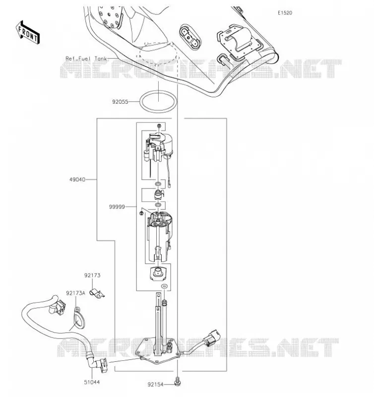 POMPE A ESSENCE Kawasaki MOTOS 1000 2019 NINJA ZX-10R  ZX1002FKF